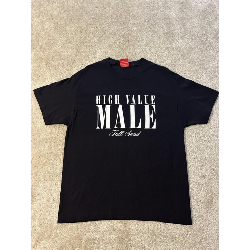 Full Send Shirt Mens Large Black High Value Male Graphic Tee T-Shirt Honduras
